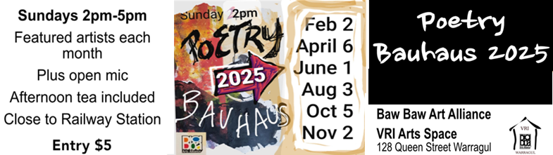 Poetry Bauhaus Feb-Oct 2025